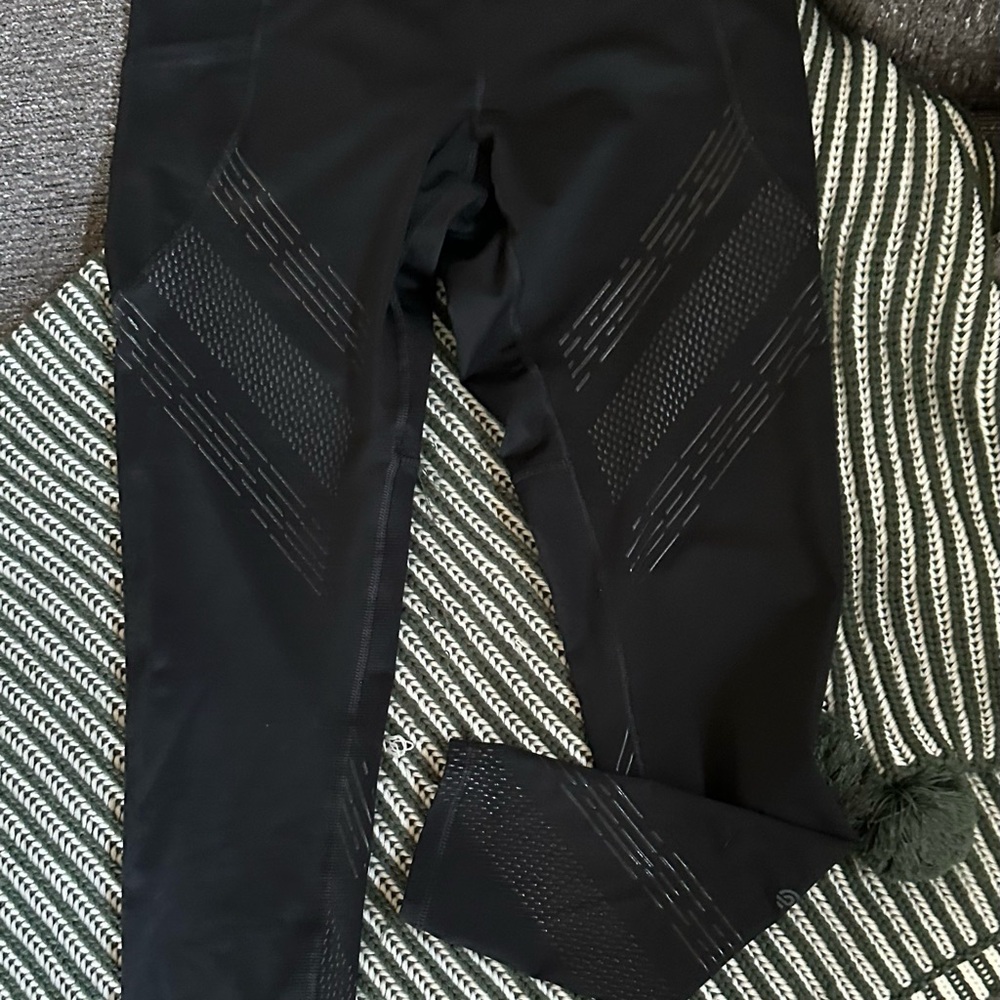 Black Patterned Leggings